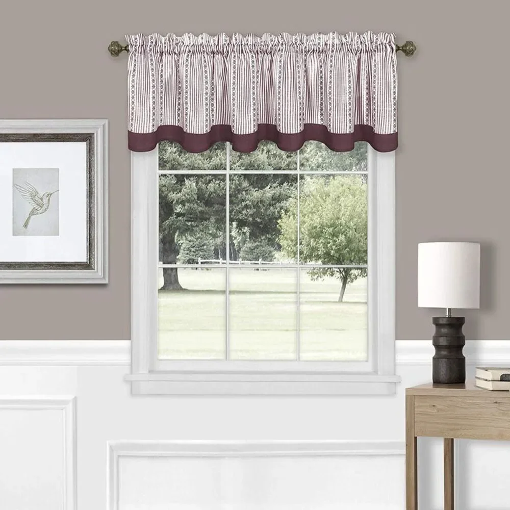 Woven Trends 3-Piece Window Kitchen Curtain Set, 58